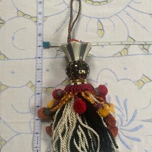 MacKenzie-Childs Colorful Tassel with Pom Poms